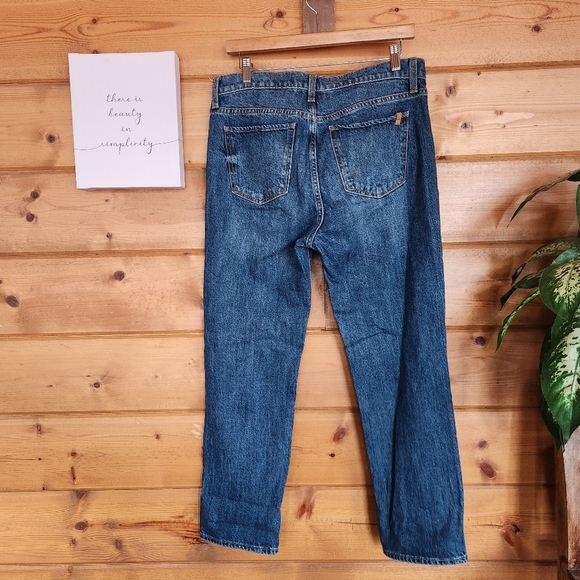 Joe's Scout Mid Rise Slim Boyfriend Jeans Cropped Distressed In Remix Sz 29 X27" - Picture 8 of 13